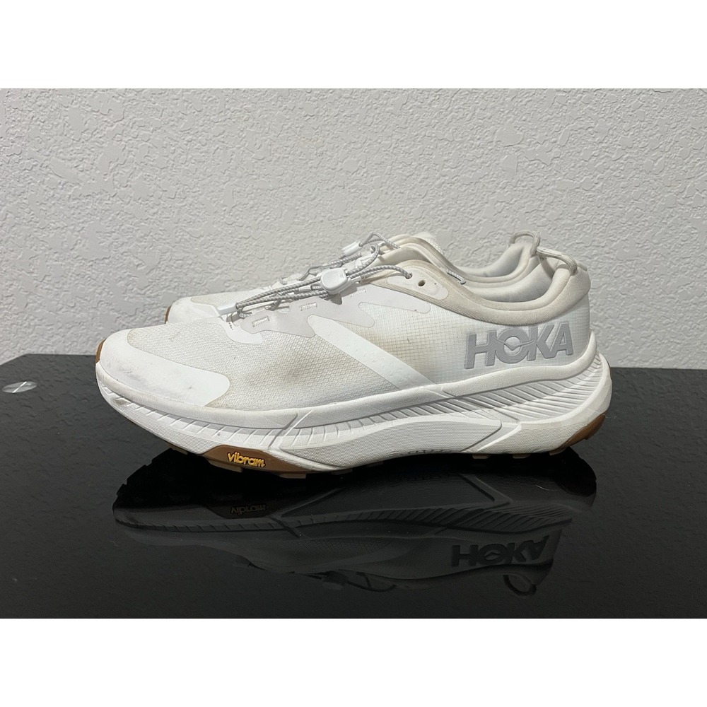 Hoka One Transport 11.5 D Vibram Men's Hiking/Running Shoes White 1123153 WWH